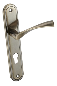 KLAMKA LAURA KLR 412 - SZYLD DŁ. WKŁADKA PATYNA