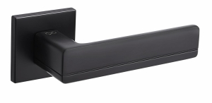 KLAMKA PLATON FIT KPF B00 ROZETA KWADRAT CZARNY