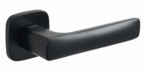 KLAMKA ASTI KSI QO B00  ROZETA KW.-OWAL CZARNY