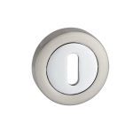 ROZETA OKRĄGŁA RCK 101 KLUCZ SATYNA/CHROM