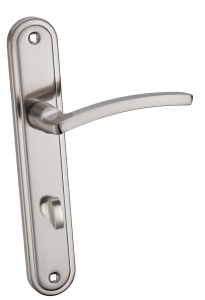 KLAMKA LENA KLN 313 - SZYLD DŁ. WC SATYNA